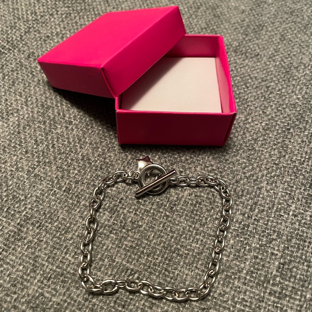 Super cute ❤️ Heart Charm Link Bracelet Fashion Jewelry with Gift Box